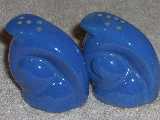 Snail shakers glazed royal blue
